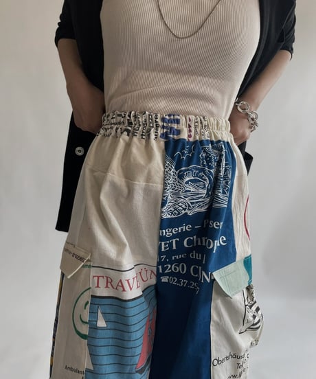 【RE;CIRCLE】 RE Eco-Friendly Bag Draw Cord Pants / 220825-023
