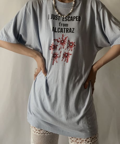 【USED】 S/S T-shirt "I Just Escaped"/210801-042