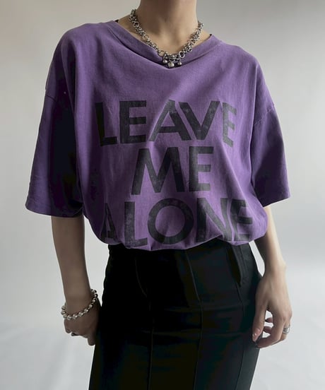 【USED】  90's TULTEX LEAVE ME ALONE T-Shirt/250510-014