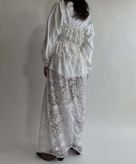 【RE;CIRCLE】 RE Crochet Lace Camisole One-piece / 220427-043