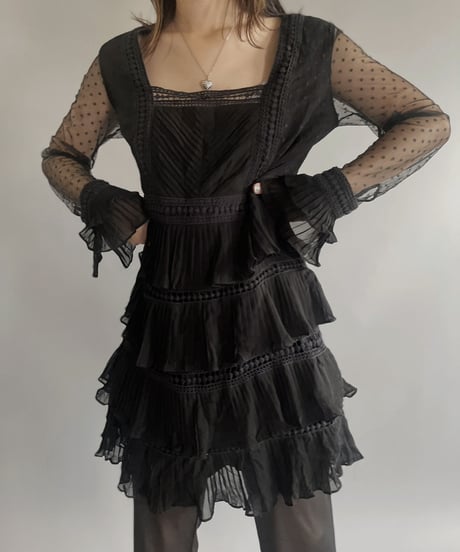【USED】 Tiered Lace One-piece / 230624-009