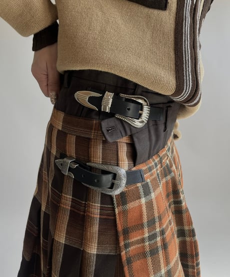 【RE;CIRCLE】 RE Kilt Skirt Long / 250206-004