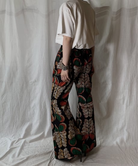 【RE;CIRCLE】 RE African Batik Flare Pants④/210428-015
