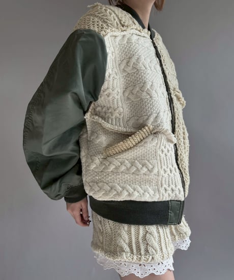 【RE;CIRCLE】 RE MA1 × Alan Knit Jacket / 251225-002
