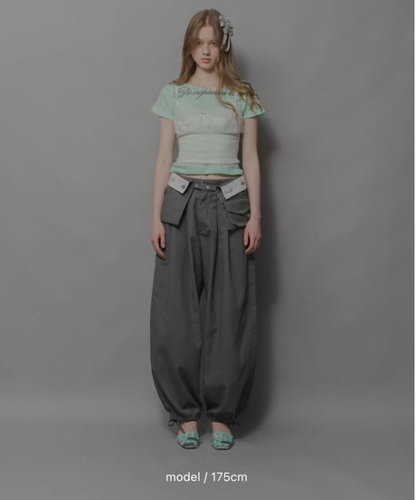 【再受注販売】 Chinatsu Aoyama×Dickies®︎ The Makers Pants Set Charcoal / 260605-002