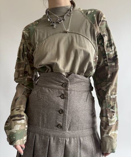 【USED】 Military Camo L/S Top /250412-036