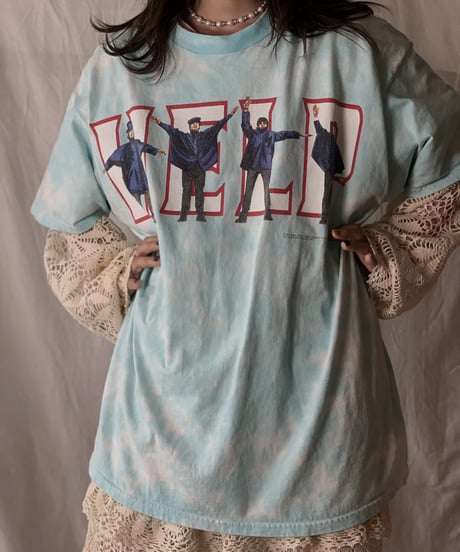 【USED】 S/S T-shirt THE BAETLES "HELP!"/210526-052
