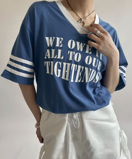 【USED】 V-Neck Ringer T-Shirt /250503-002