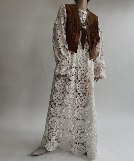 【RE;CIRCLE】 RE Crochet Lace One-piece / 220526-015