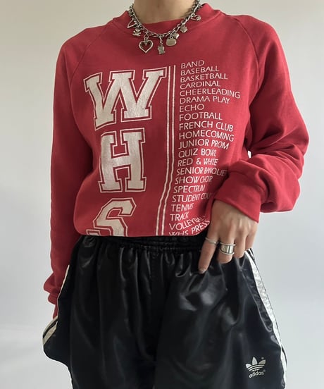 【USED】 Made in USA  JERSEES 90's WHS Sweat Top /250125-003