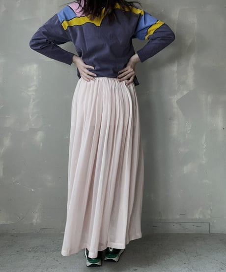 【USED】Poly Long Skirt/ 220312-012