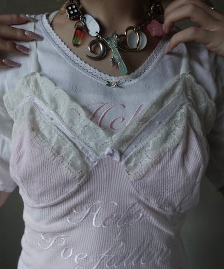 【RE;CIRCLE】 Re Embroidered Camisole Top  /  250724-006