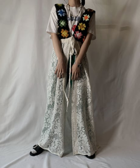 【RE;CIRCLE】 RE Lace × Crochet Shirt One-peice②/210801-070