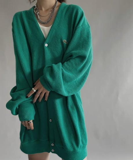 【USED】  IZOD Lacoste Acrylic Knit Cardigan / 221008-032