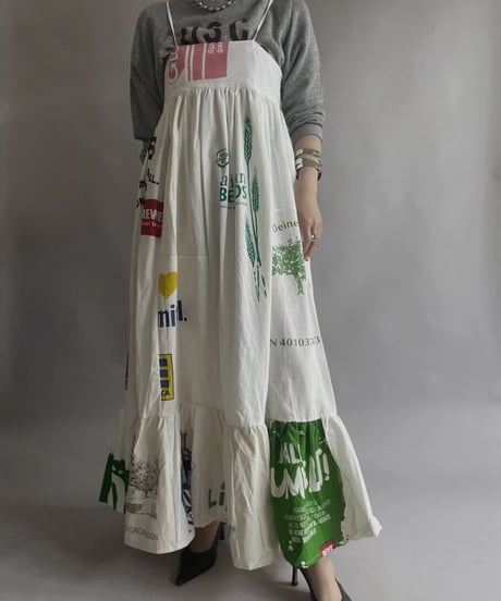 【RE;CIRCLE】RE Eco-Friendly Bag Camisole Long One-piece / 230427-021