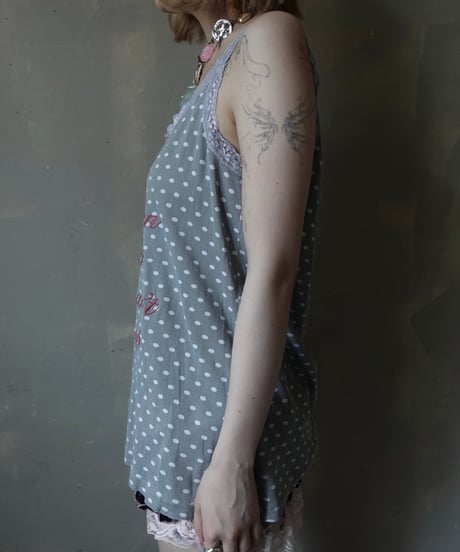 【RE;CIRCLE】 Re Embroidered Camisole Top  /  250724-007