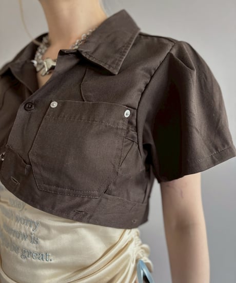 【Chinatsu Aoyama】 RE Makers Shirt Brown / 260702-030
