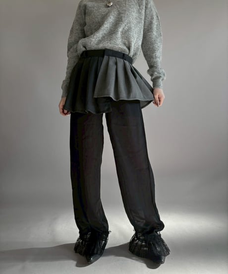【RE;CIRCLE】 RE Suit Wrap Skirt Mini / 260129-009