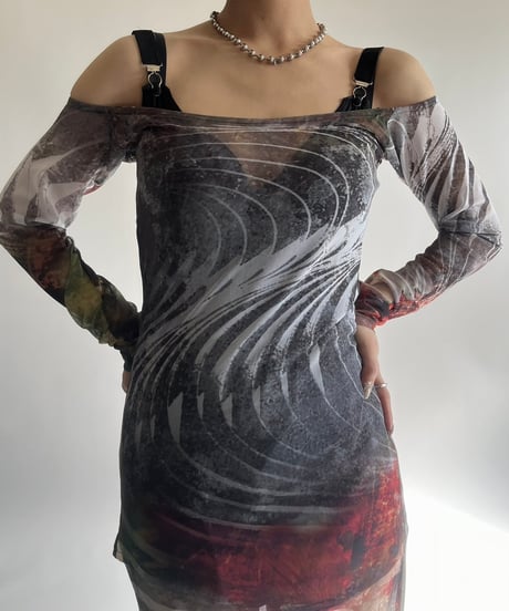 【USED】 JADED Design Sheer Camisole one-Piece /250208-020
