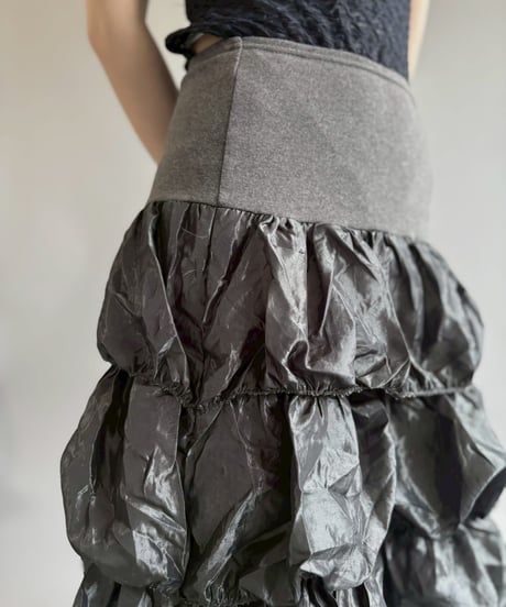 【USED】 Shiny Tiered Skirt /260613-002