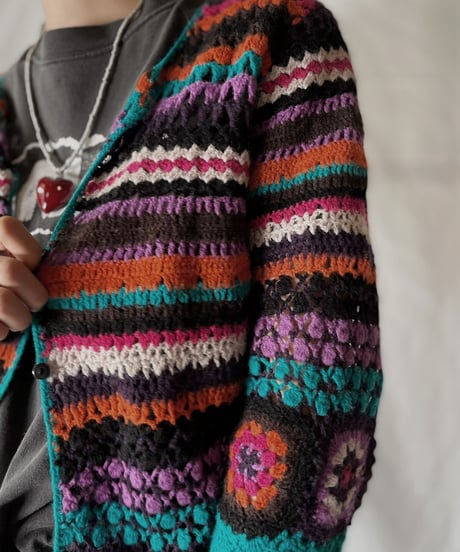 【USED】  Crochet L/S Cardigan/210825-027
