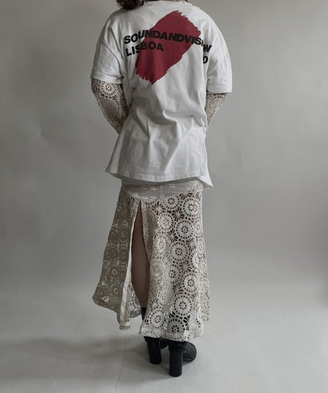 【RE;CIRCLE】 RE Crochet Lace Shirt Tops / 220427-016
