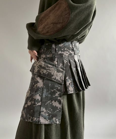 【RE;CIRCLE】 RE Military Camouflage Wrap Skirt / 260226-008