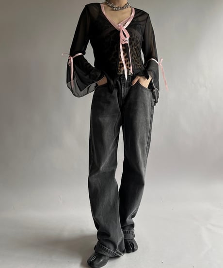 【USED】 Levi's 505 Black Denim Pants/ 240928-015