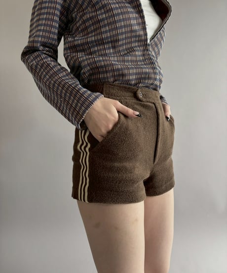 【USED】 Dead Stock 70~80's adidas ATP Pile Shorts /260328-021