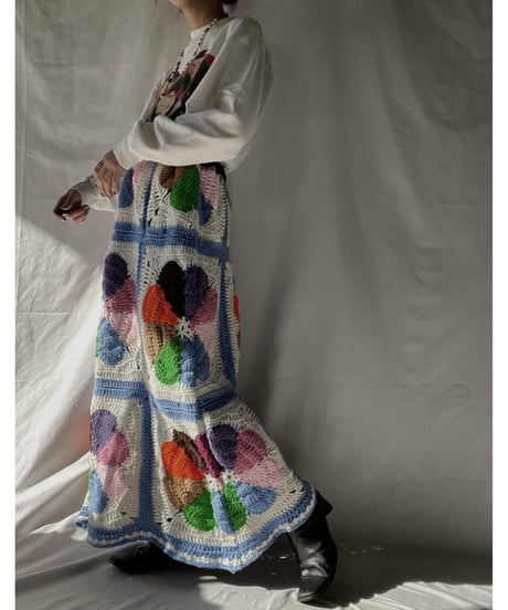 【RE;CIRCLE】 RE Granny Long Skirt⑧/211216-049