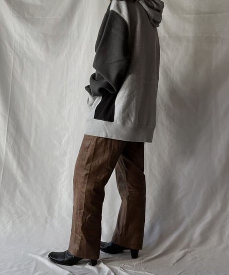 【USED】   Champion Reverse Weave Patch Work Hoodie/211007-031