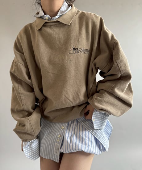 【USED】 Collared Sweat Top / 250920-006