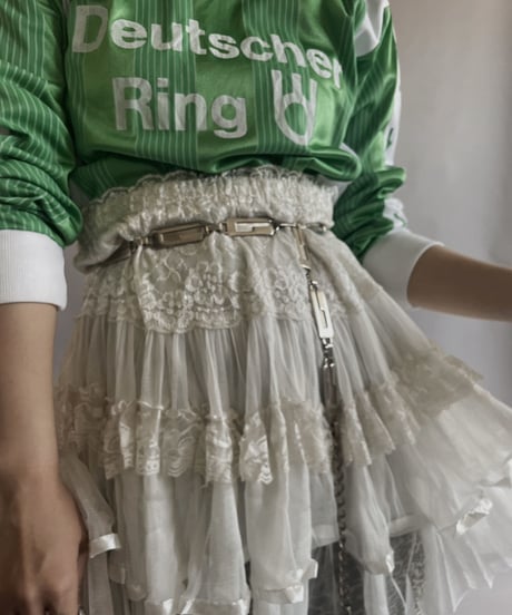 【USED】  Poly Tiered Mini Skirt / 2300513-006