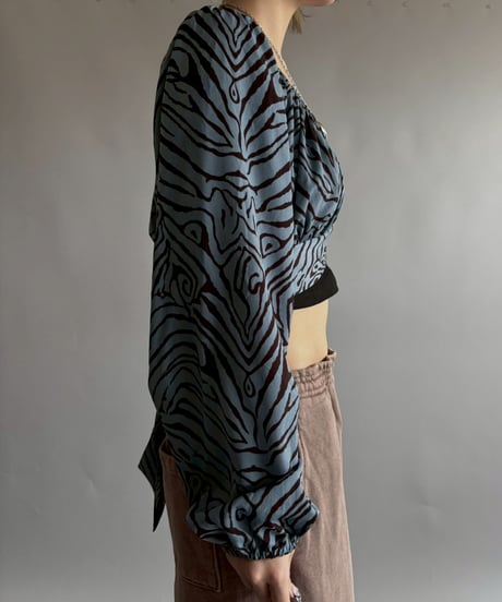 【USED】 Zebra Pattern L/S Top  /251012-031
