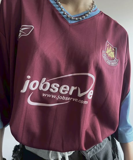 【USED】03~05's Reebok West Ham United FC Soccer Shirt / 250809-008