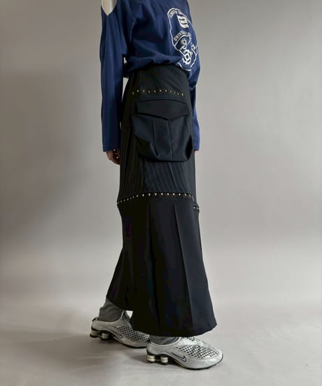 【RE;CIRCLE】 RE Suit Asymmetry Long Skirt / 260129-016