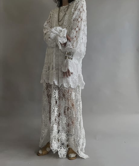 【RE;CIRCLE】 RE Crochet Lace One-piece / 230504-003