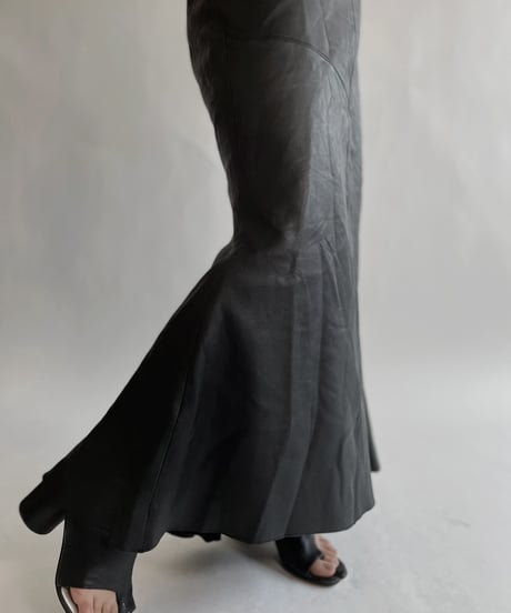 【USED】 Leather Mermaid Long Skirt / 220528-023