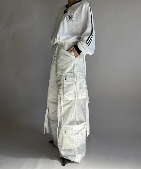 【USED】 adidas DEUTSCHER L/S Soccer Shirt Mercedes-Benz /241207-038