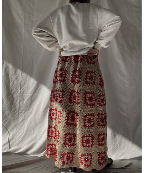 【RE;CIRCLE】 RE Granny Long Skirt⑨/211216-050
