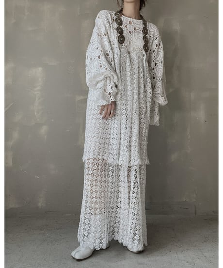 【RE;CIRCLE】 RE Crochet L/S One-piece⑤/20220317-025