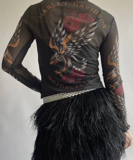 【USED】 Dead Stock HARLEY-DAVIDSON Sheer Top /240914-022