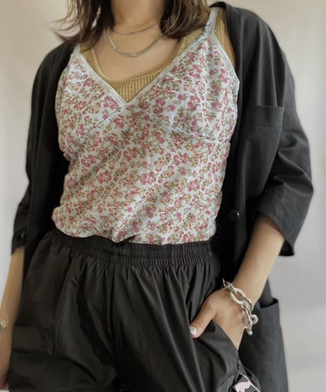 【USED】 Flower Pattern Camisole Top / 230610-035