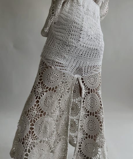 【RE;CIRCLE】 RE Crochet Lace Mermaid Skirt / 220427-018