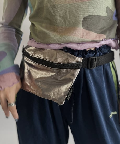 【USED】 Silver Waist Bag / 231009-004