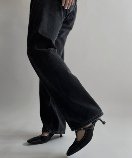 【USED】   Levi's Denim Pants 501 Black / 220416-020