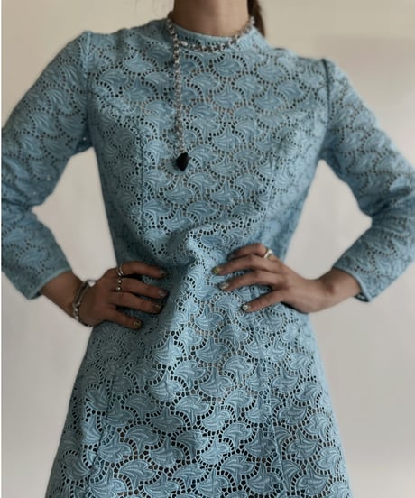 【USED】 Long Sleeves Lace One-piece / 220611-019