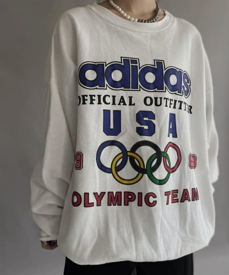 【USED】 adidas 1988 USA Olympic Sweat Shirt / 230128-011