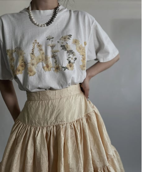 【USED】  Short Sleeved T-shirt "Daisy" / 220625-001