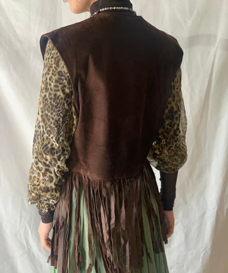 【USED】Suede Vest / 201104-005
